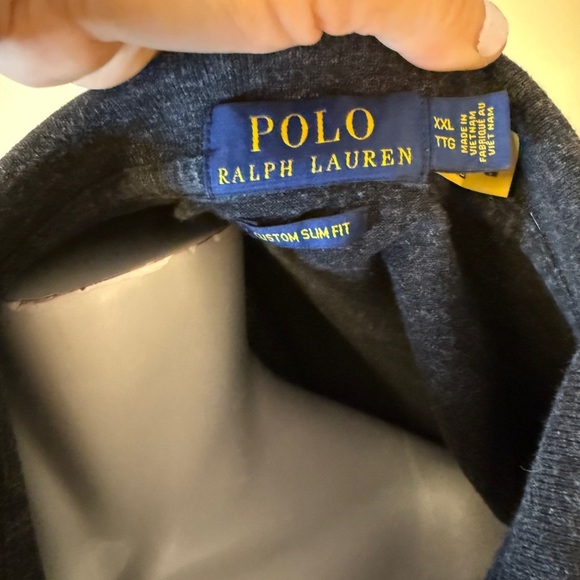POLO RALPH LAUREN CUSTOM FIT SET OF 2!! XXL CHARCOAL/CRANBERRY - Picture 5 of 6